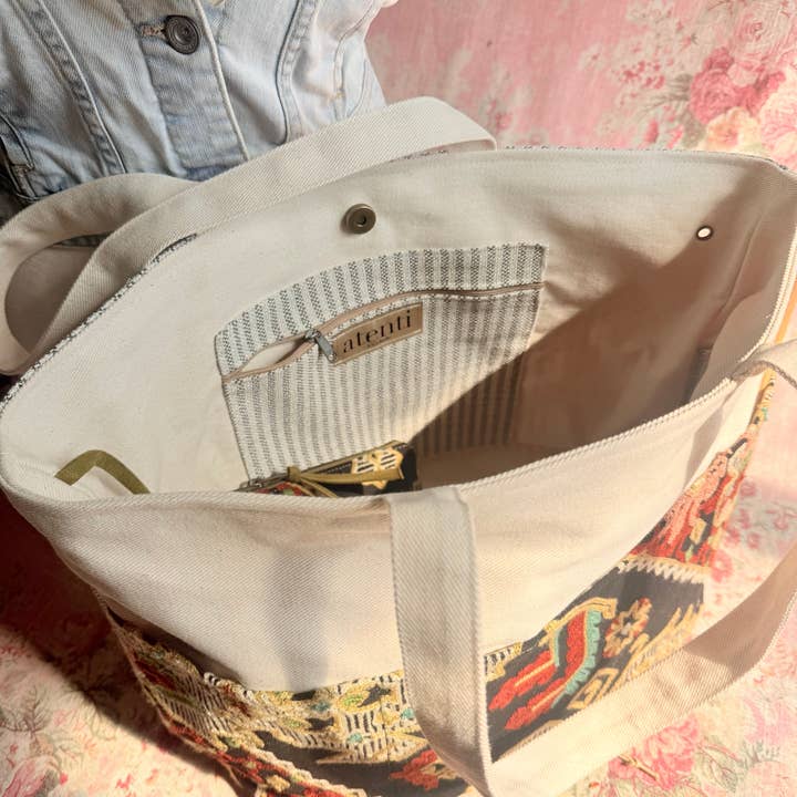Atenti - Wholesale Tote Bag - Women's - The Sew Crewel Project Tote-Lg, Needle Arts/Craft Carryall, USA Handmade6