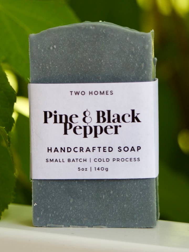 Pine & Black Pepper Bar Soap for wholesale by Two Homes