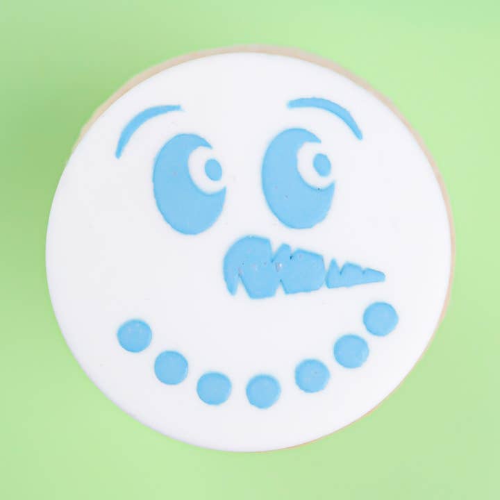 Mini kak- och cupcake-schabloner - Snögubbe för wholesale av Sweet-Stamp