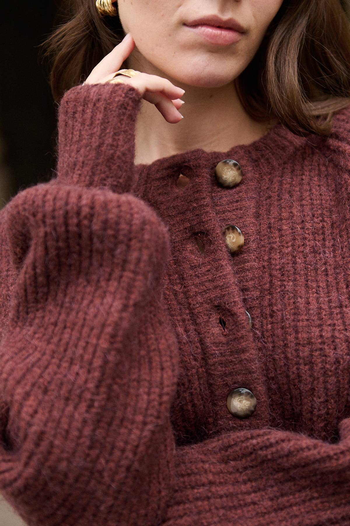 Nathael Paris - Wholesale Knit Sweater - Women's - Loose alpaca and wool sweater2