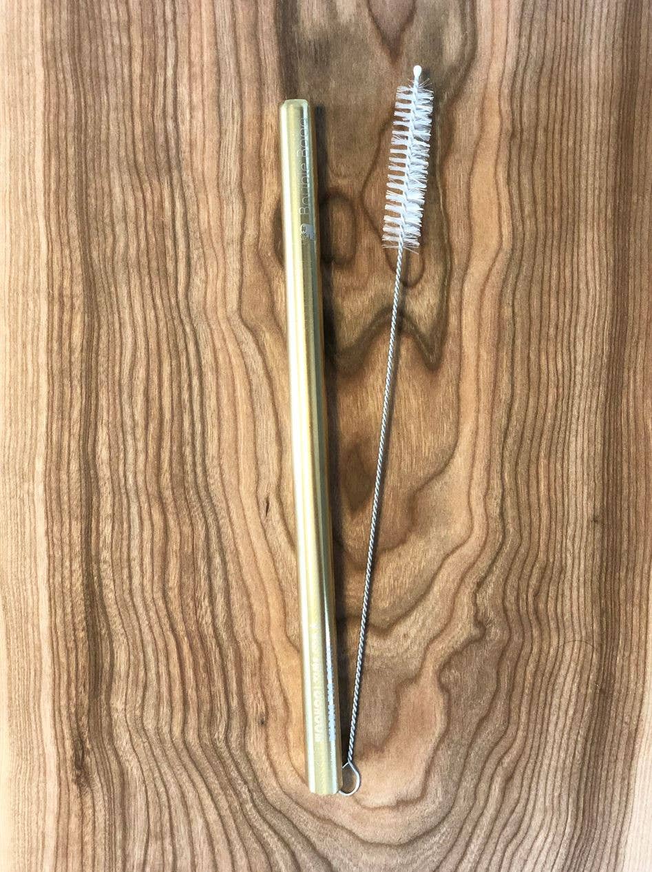 Bauble Boba - Wholesale Drinking Straw - Reusable Metal Bubble Tea Straw & Brush Set2