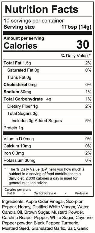 TorchBearer Sauces - Venta al por mayor Salsas picantes - Honey Badger (Hot Ones) | Botella de 142 g | Mostaza picante | Picante 8/102
