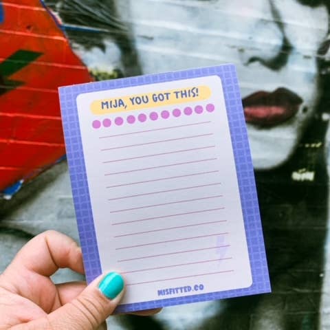 MISfitted.Co - Wholesale Notepad - Mija, You Got This! Notepad