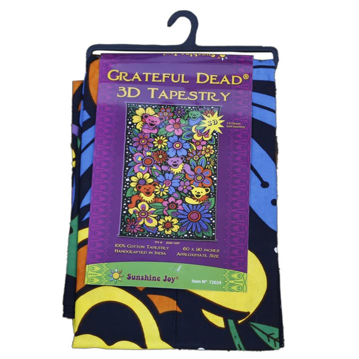 Sunshine Joy - Wholesale Tapestry/textile - 3D Grateful Dead Flower Bears Tapestry1