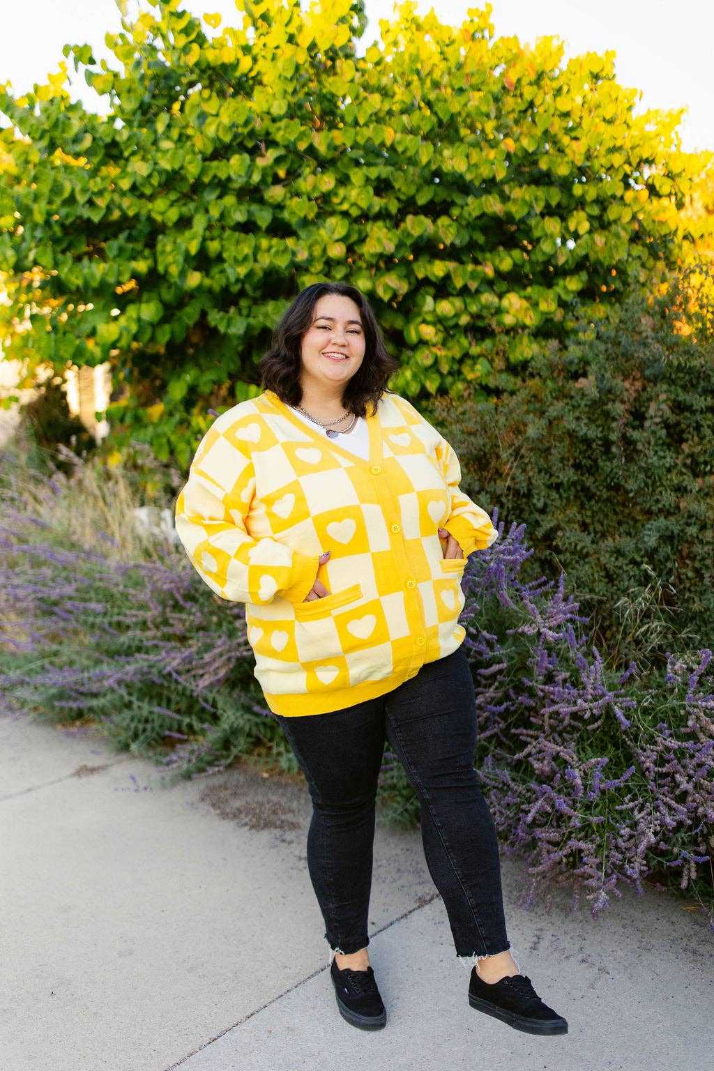 Taby Originals - Wholesale Cardigan - Women's - TABY ORIGINAL: Radical Self Love Cardigan In YELLOW*** Sizes XS-5X!***37