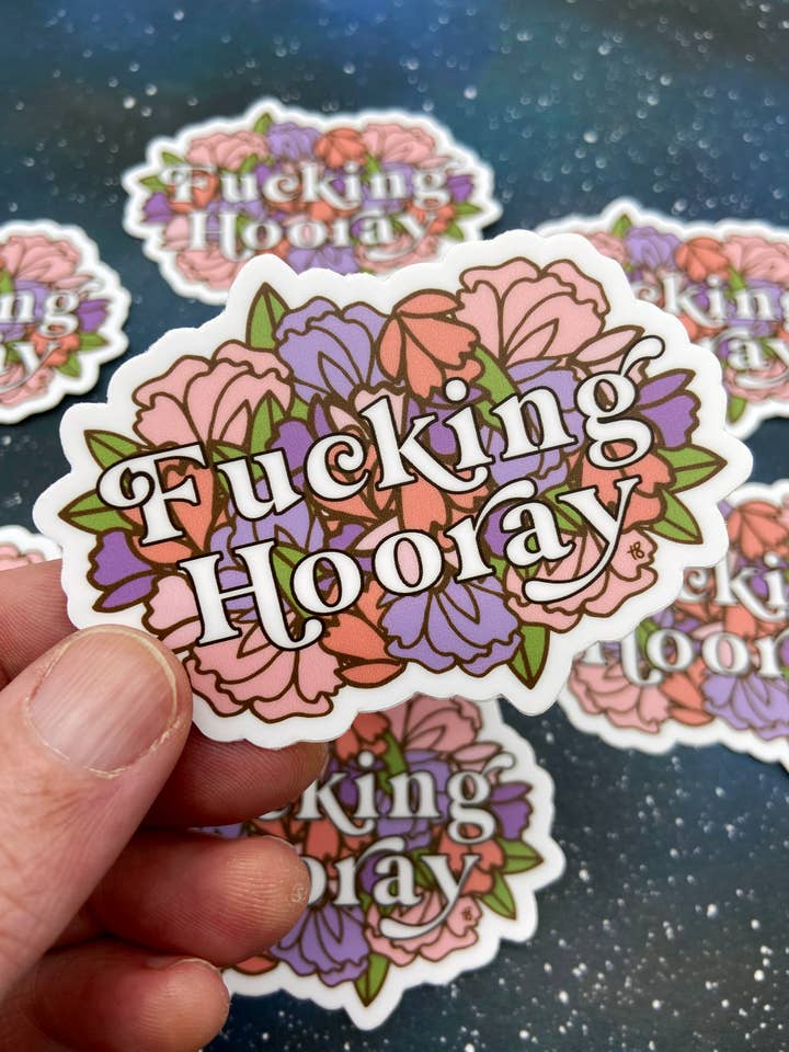 Decalcomania in vinile - Fucking Hooray - Il mio omicidio preferito per la vendita all'ingrosso da parte di The Red Swan Shop