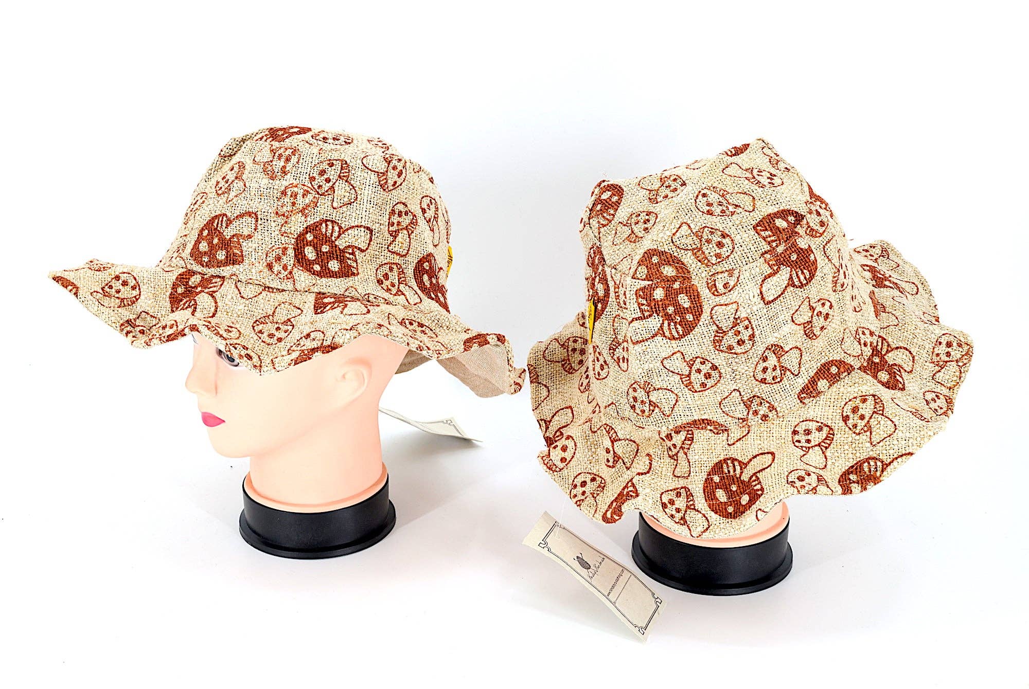 Himalaya Handmade - Wholesale Bucket Hat - Women's - 100% Hemp Hippie Handmade Mushroom Print Bohemian Hat5