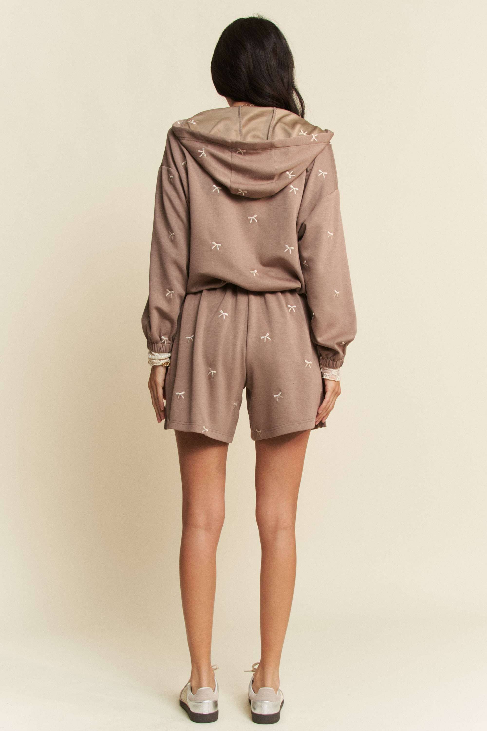 Davi & Dani - Wholesale Hoodie - Women's - PLUS  RIBBON EMBROIDERY ZIP UP HOODIE JACKET11