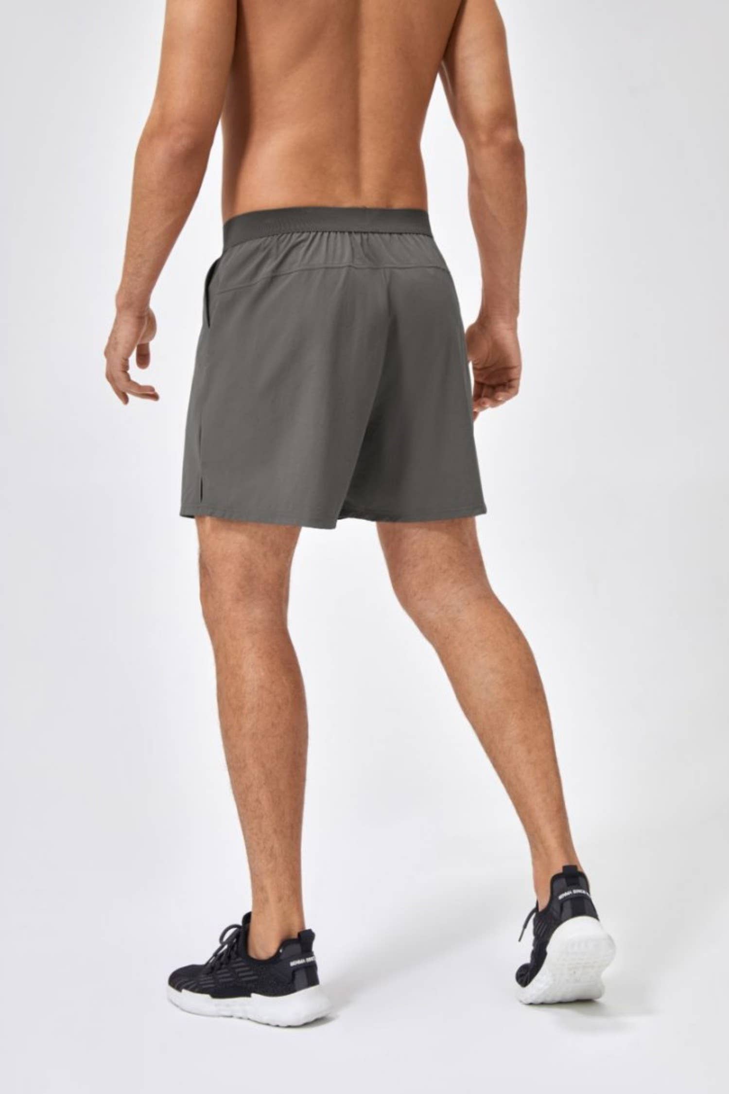 Active by Anna-Kaci – wholesale Träningsshorts – herr – Herrars enfärgade dra-på träningsshorts snabbtorkande tyg11