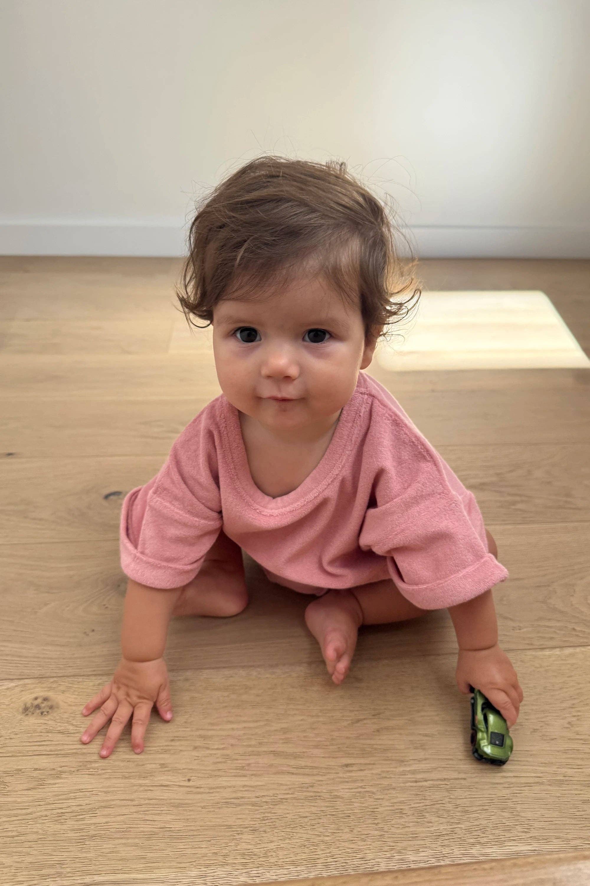 Rose Mini Terry Romper for wholesale on Faire6