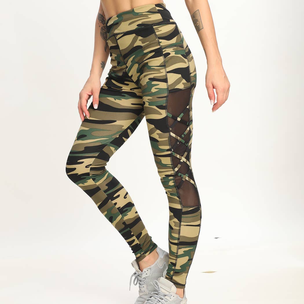 SSImport - Wholesale Athletic/Lounge Leggings - Women's - A1330 SPORTS YOGA POCKET LEGGINGS MIXED SIZES 12PCS/PACK4