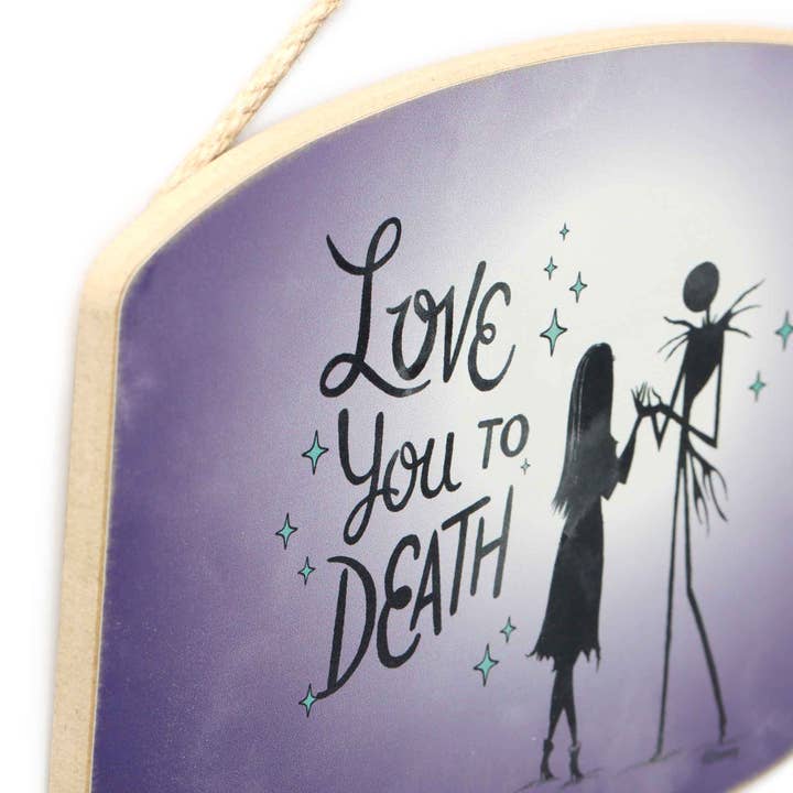 Open Road Brands, LLC - Wholesale Sign - The Nightmare Before Christmas Love You to Death Wall Decor