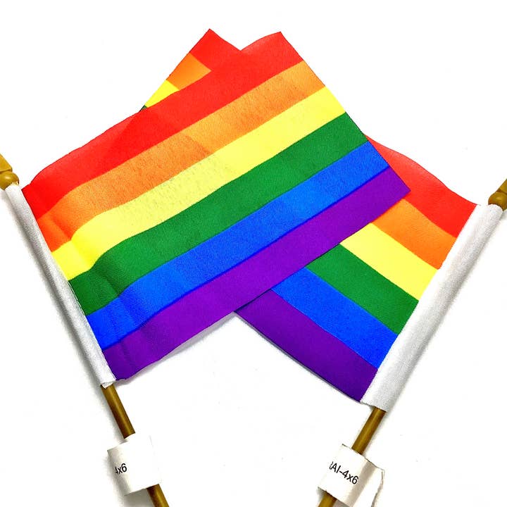 Drapeau Arc-en-ciel/Gay Pride, petit (4 pouces x 6 pouces) pour la vente par The QUILTBAG