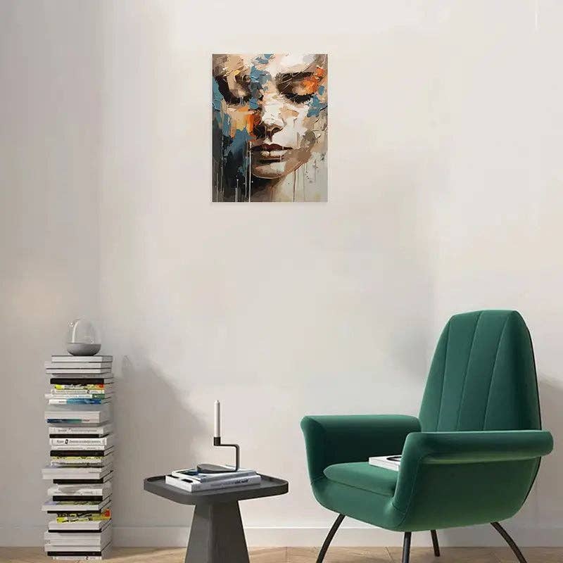 Huis Van Merken - Wholesale Art Print - Unframed Canvas Modern Art – Women Face Portrait Print for Bedroom & Living Room3