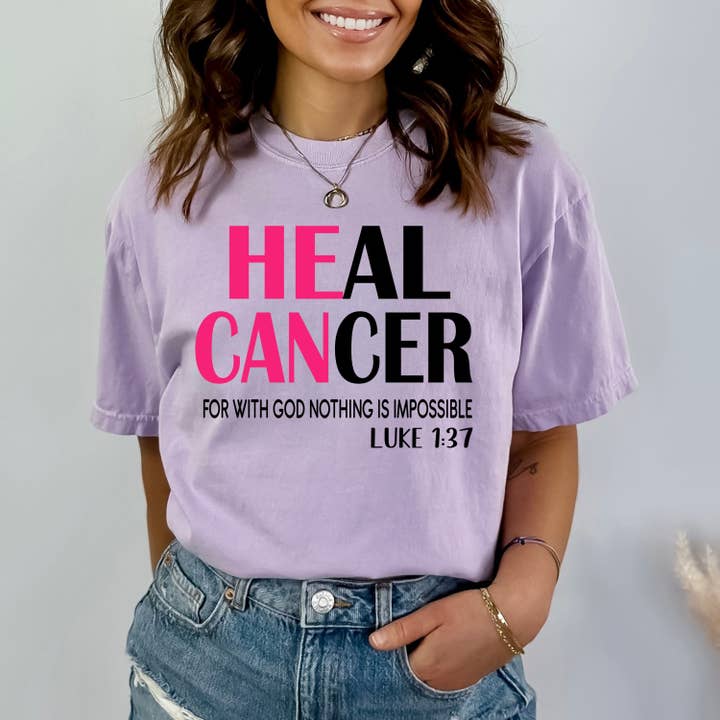 LA Shirt Company - Wholesale T-Shirt (Graphic) - Women's - Heal Cancer - Bella Canvas2
