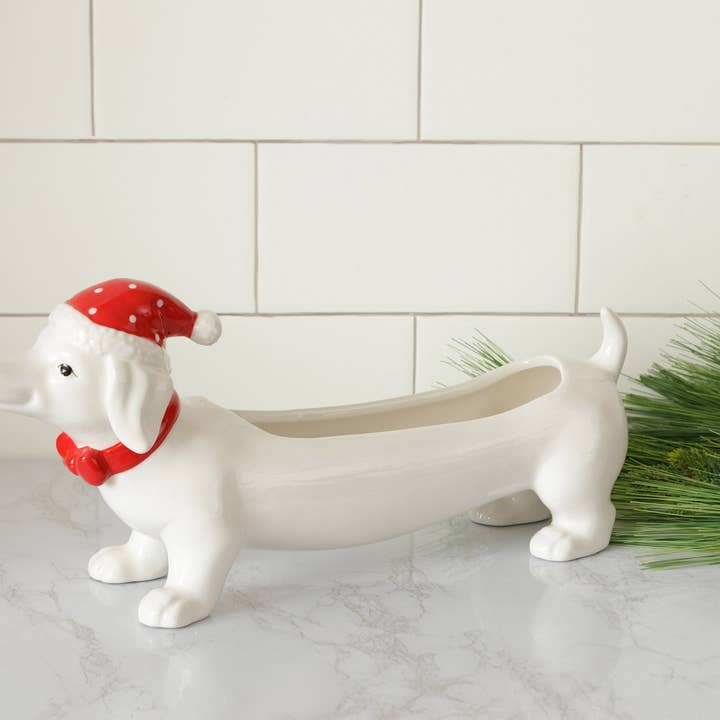 Audrey's Home & Gift - Wholesale Decorative Plate/Dish/Bowl - Dachshund Cracker Dish (PC)