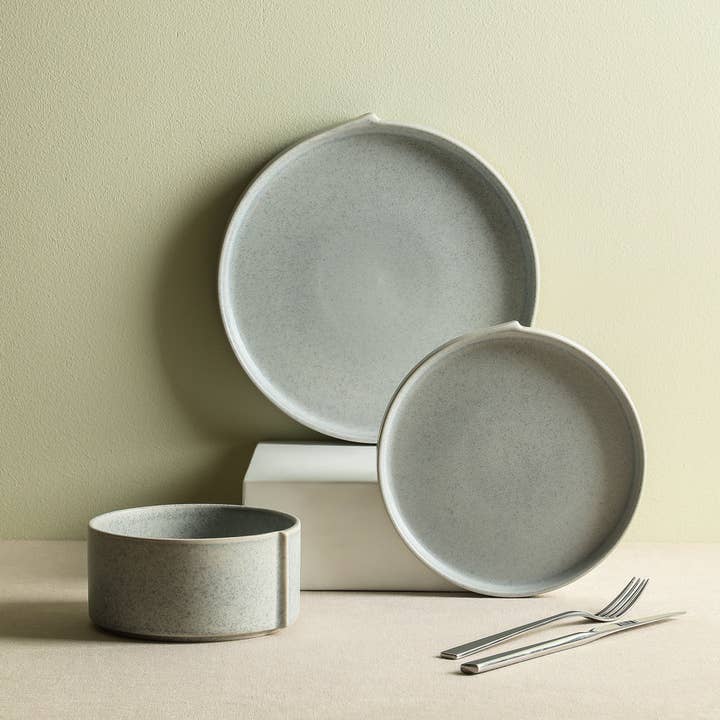 Stone + Lain - Wholesale Dinnerware Set - Bao Stoneware Dinnerware Set - Blue-Grey