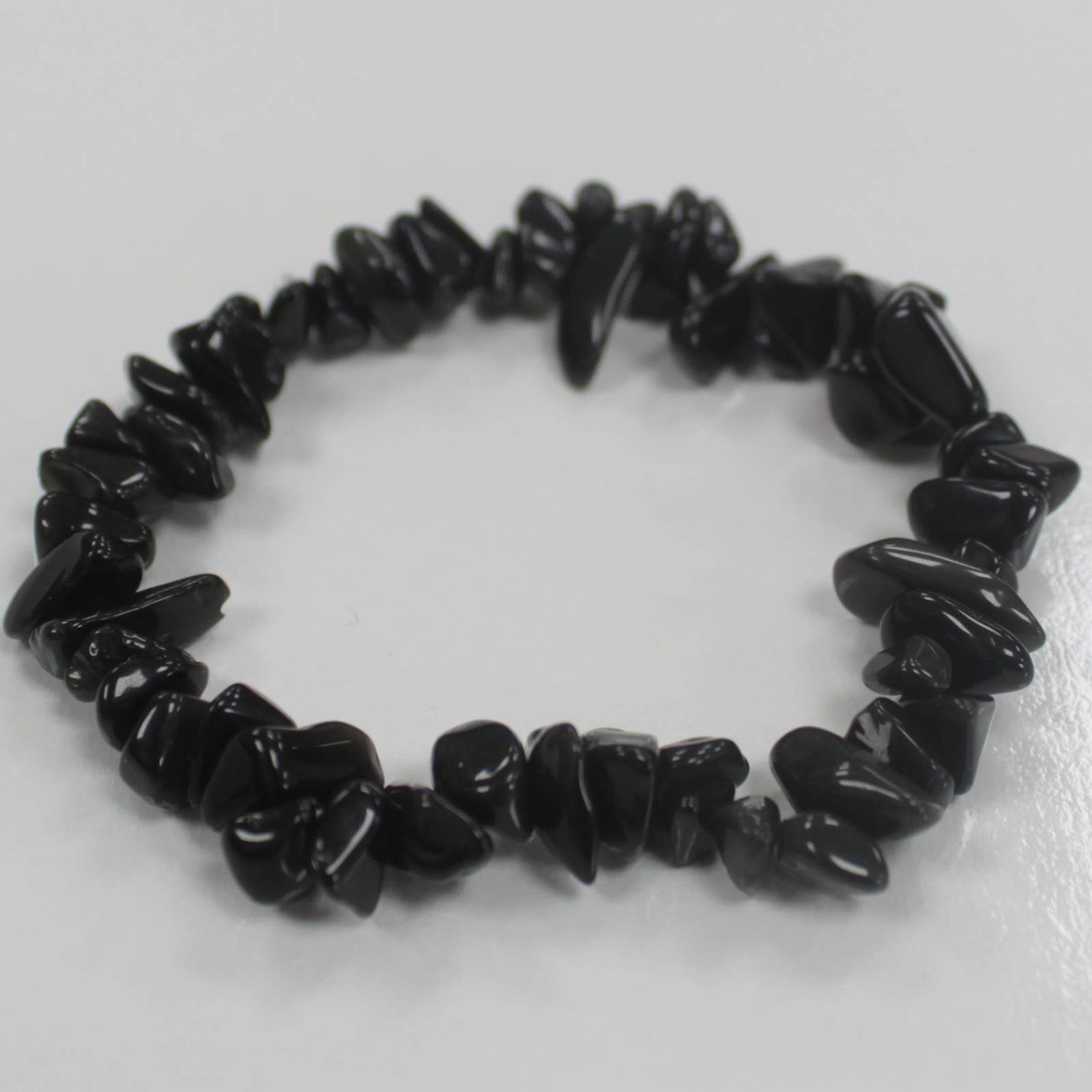 Ancient Wisdom – wholesale Beaded bracelet – Chipstone Bracelet - Black Agate1