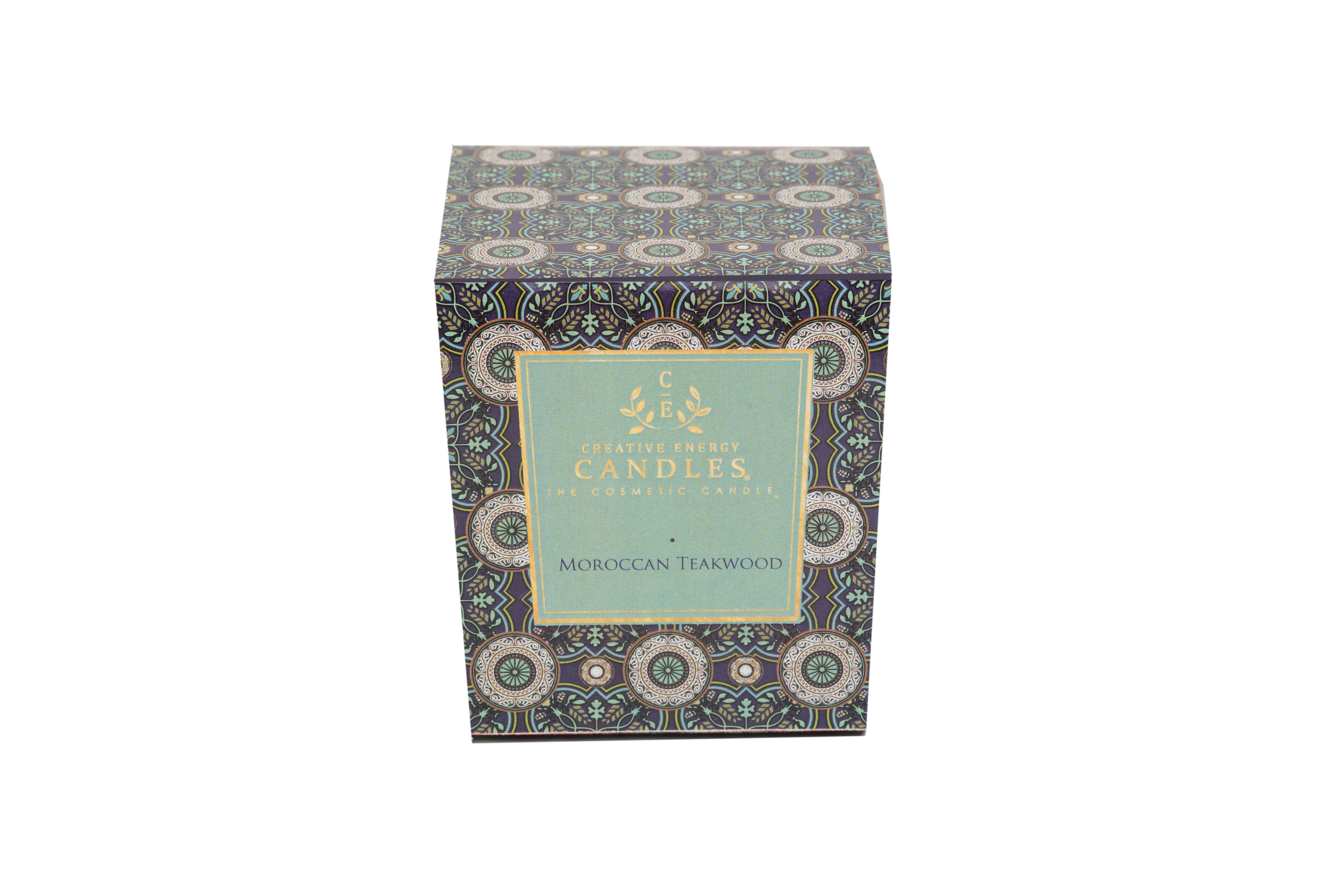 Creative Energy Candles - Wholesale Jar/Filled Candle - Moroccan Teakwood: 2-in-1 Soy Lotion Candle1