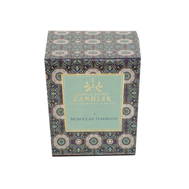 Creative Energy Candles - Wholesale Jar/Filled Candle - Moroccan Teakwood: 2-in-1 Soy Lotion Candle1