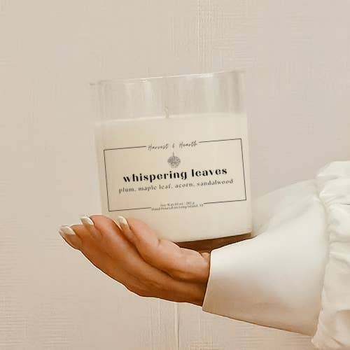 Whispering Leaves - 10 oz Soy Candle for wholesale by South Shore Scents Co.