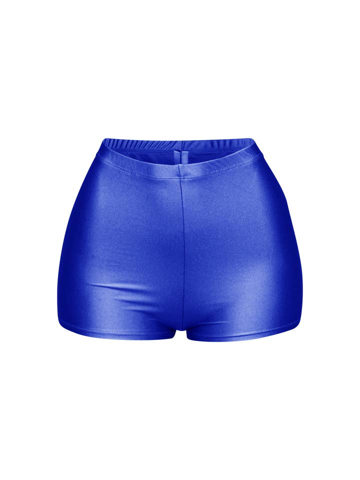K Too - Wholesale Shorts - Women's - Shiny tricot high waisted shorts9