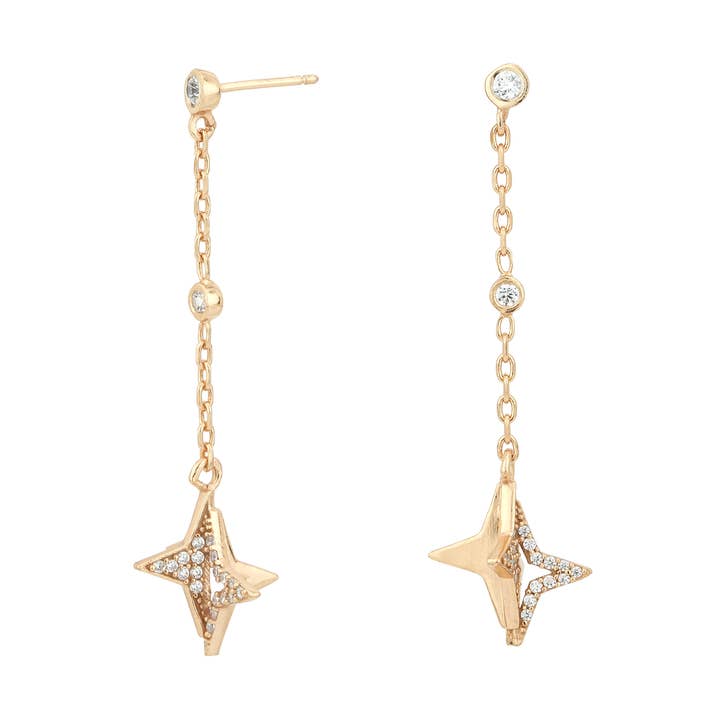 Carlton London - Pendientes colgantes con forma de estrella para venta al por mayor de Carlton London