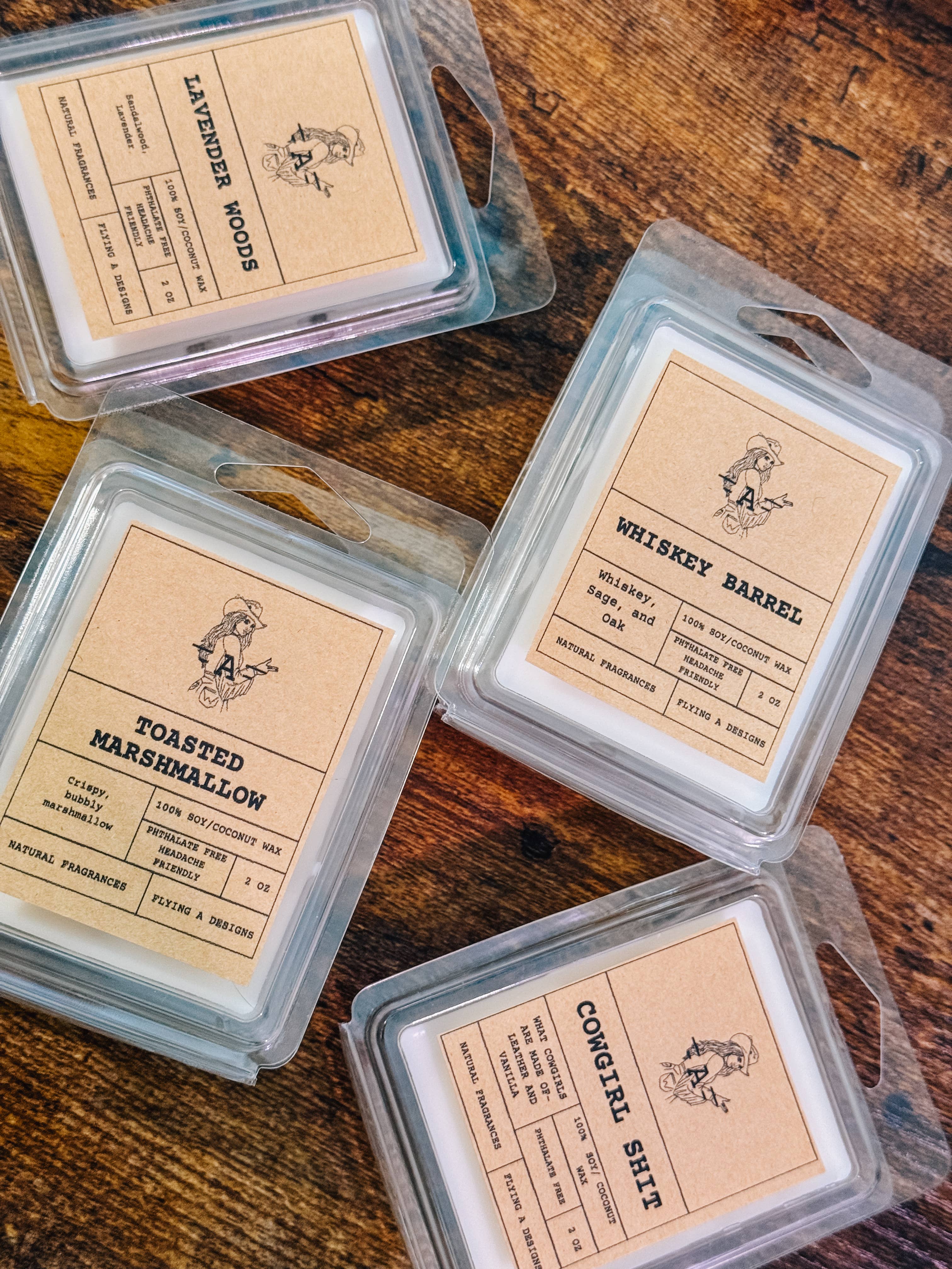 Flying A Designs - Wholesale Wax Melt - Western Cowgirl Punchy Scented Soy Natural Candle Wax Melt2