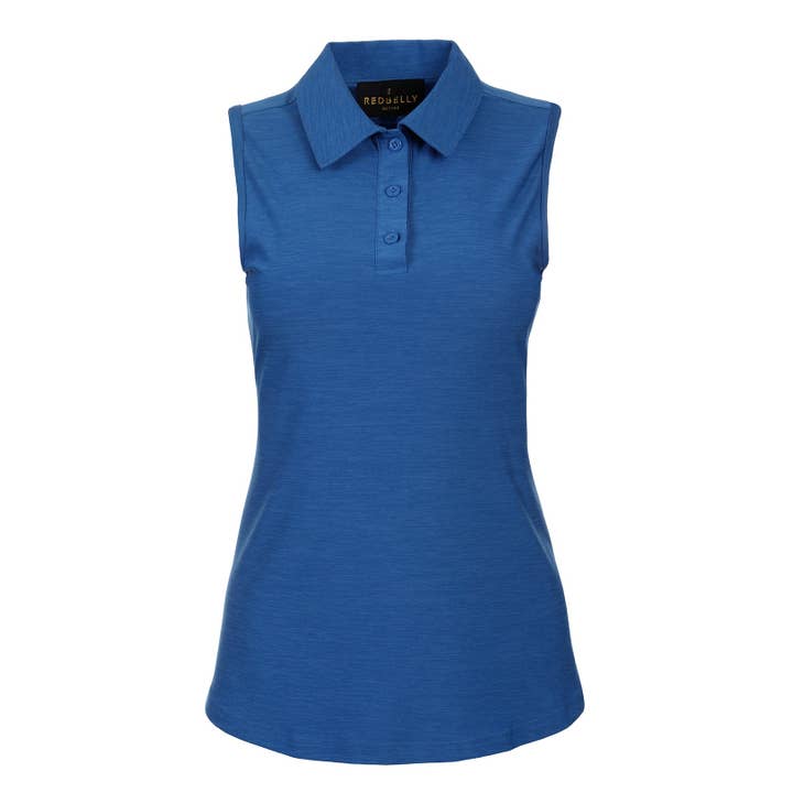 Red Belly Active - Venta al por mayor Polo - Mujer - Polo sin mangas Azul Atlántico