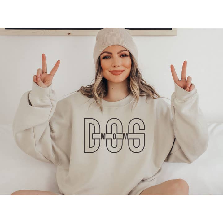 Dog Mom Crewneck Sweatshirt, Cute Dog Mom Crewneck for wholesale by Dog Mom Apparel