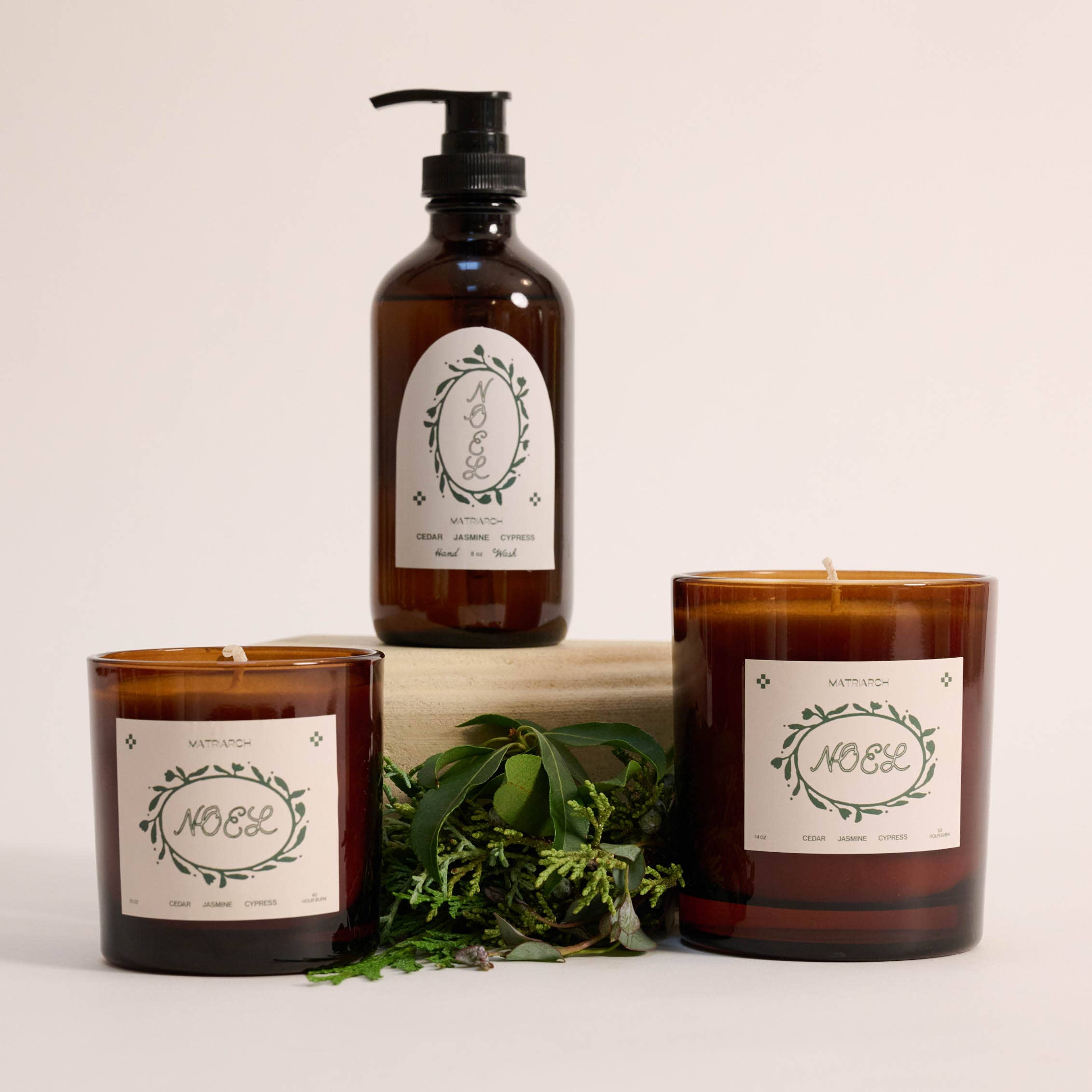 Matriarch - Wholesale Jar/Filled Candle - Matriarch Holiday Candle- Noel -Green Label1