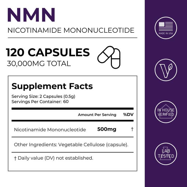Neurogan Health - Wholesale Oral supplement/vitamin - NMN Capsules 500MG1