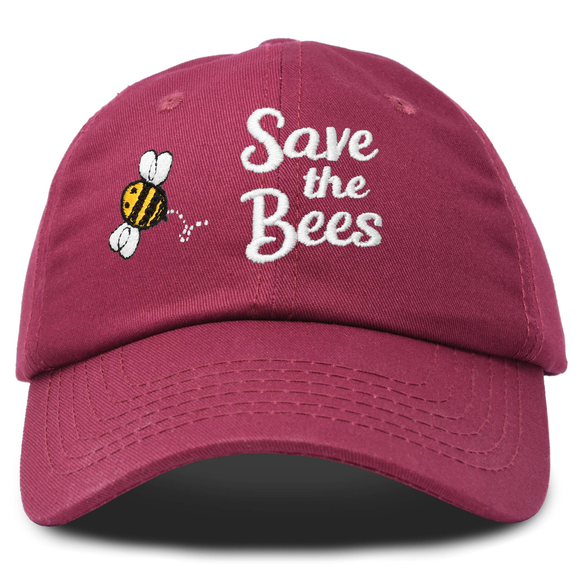 Dalix - Wholesale Baseball Cap - Women's - DALIX Save The Bees Baseball Cap Dad Hat Womens Girls40