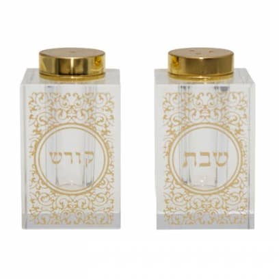 AULICA - Wholesale Salt & Pepper Shaker Set - Gold salt and pepper shakers h7cm0
