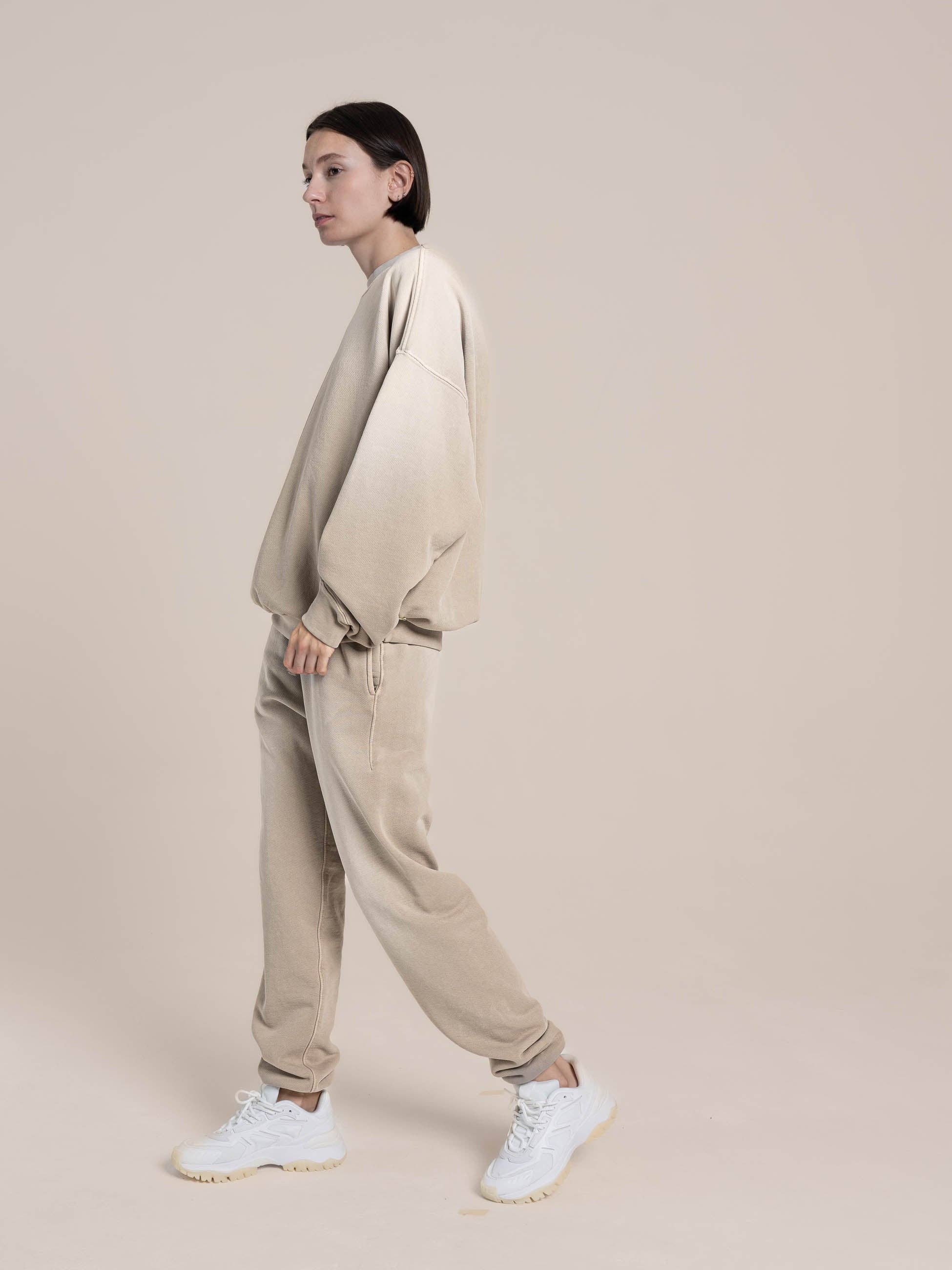 Oud hout French Terry Sweatshirt voor groothandel op Faire7