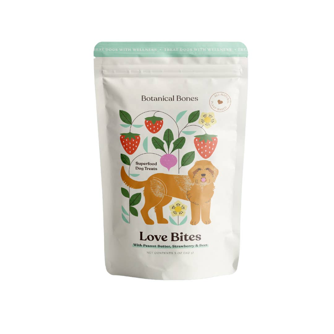 Botanical Bones - Wholesale Hondenkoekjes - Hond - Love Bites - Trainingssnoepjes | Biologisch | Voor Alle Honden 💕