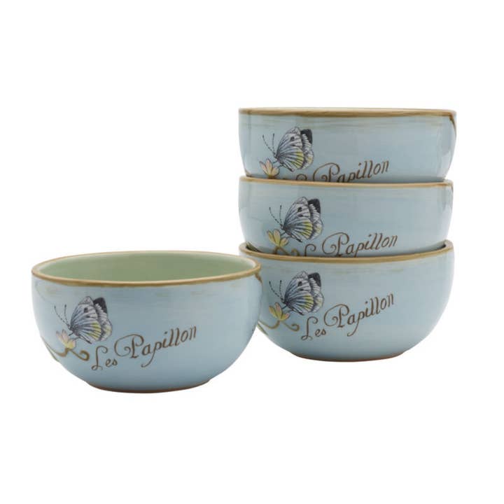 Fitz & Floyd Toulouse Bowl Blue S4 Brown Bx Pkg for wholesale on Faire