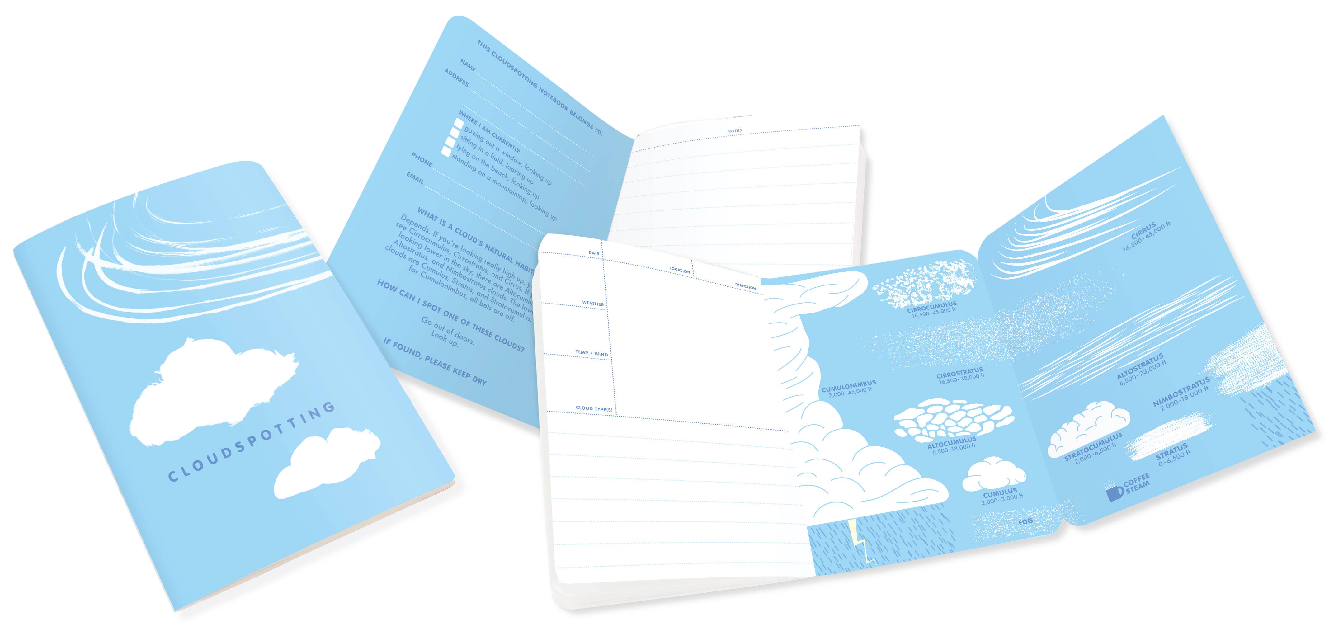 Unemployed Philosophers Guild - Wholesale Notebook - Cloudspotting Notebook1