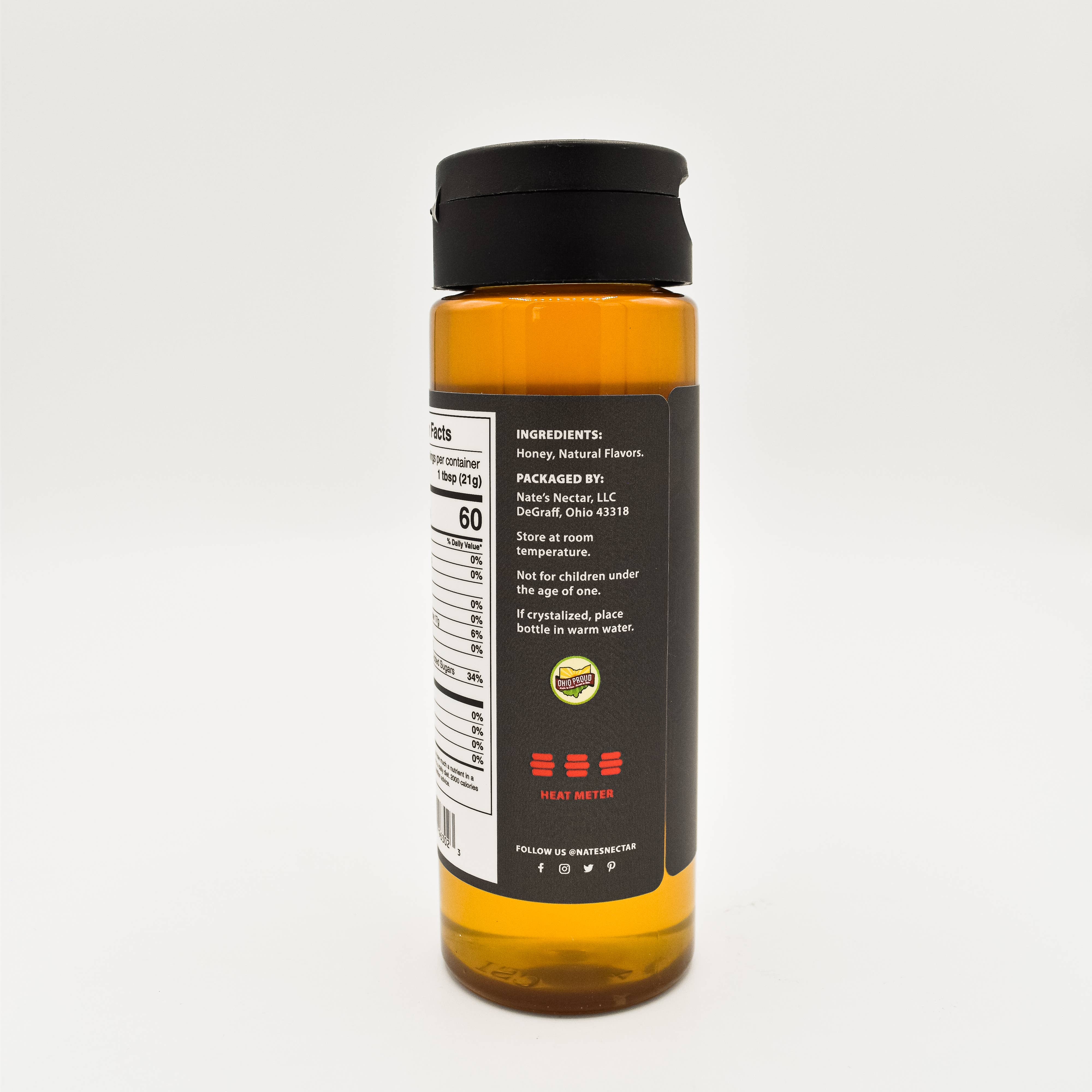 Nate's Nectar - Wholesale Honey - Stingin' Hot Honey, Plastic Squeeze Bottle6