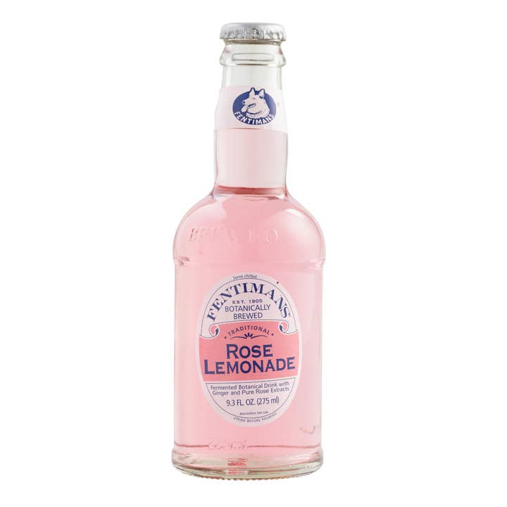 Grandpa Joe's Candy Shop – wholesale Soda/carbonated drink – Fentiman's Rose Lemonade Soda, 9.3oz Glass Bottle 12ct0