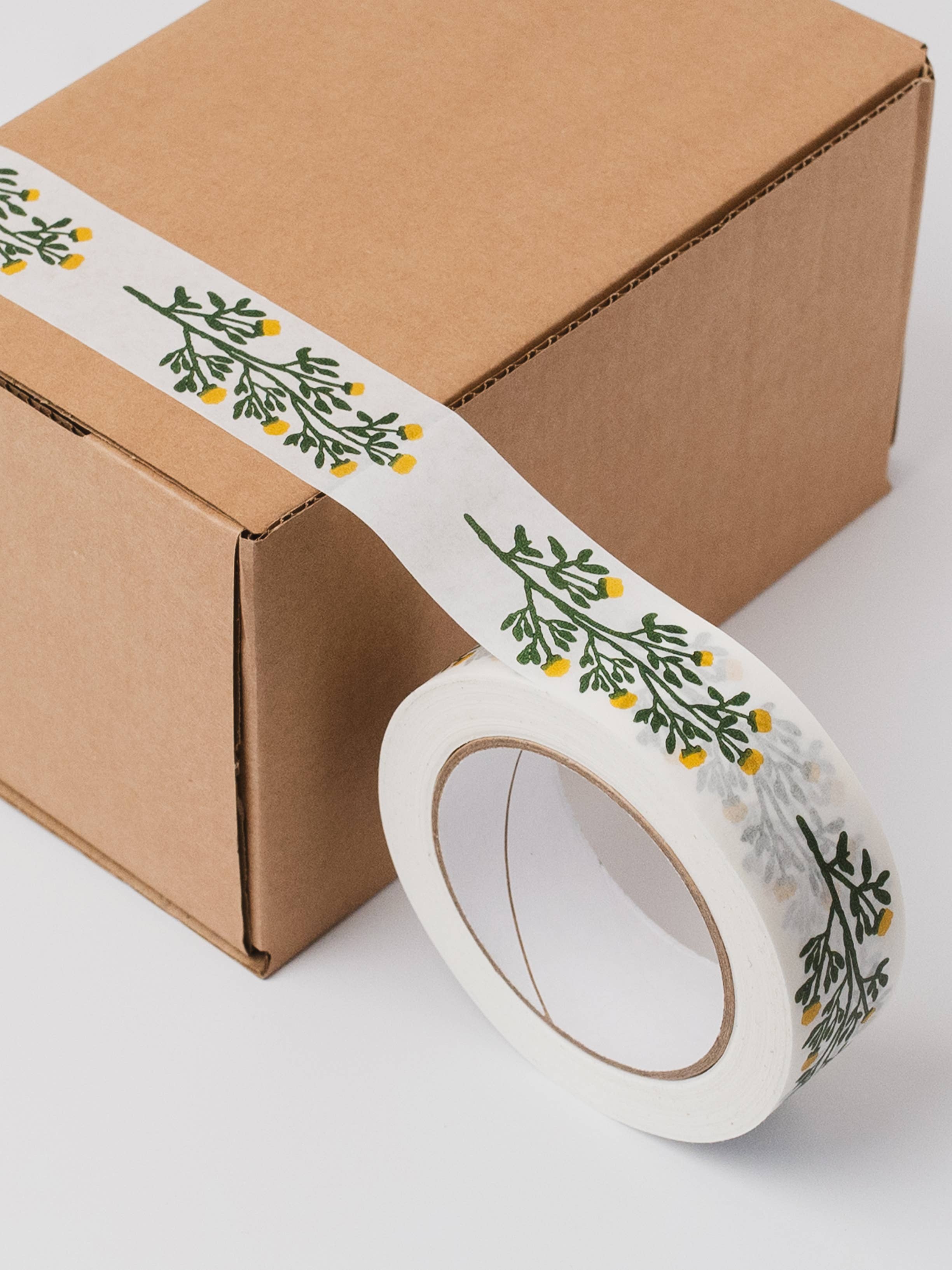 Ruby & Bo – wholesale Tape – Yellow Wildflower Paper Tape 36mm x 50m1