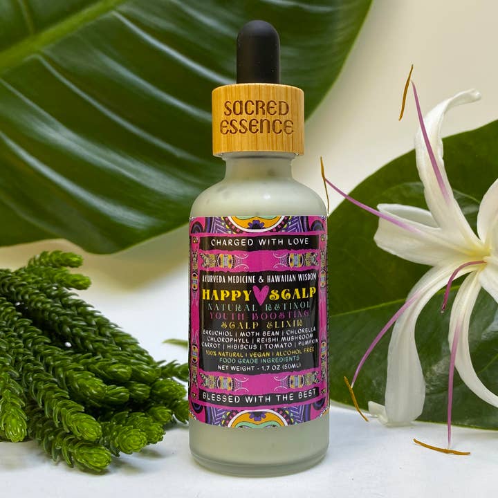 HAPPY SCALP Bakuchiol Elixir Boosting & Zellerneuerung für den Großhandel von The Sacred Essence