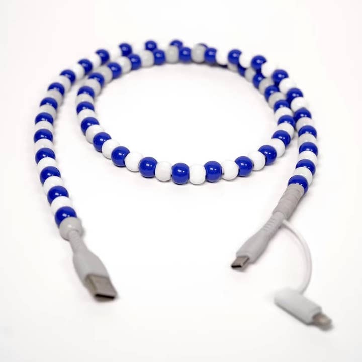 Shop Hotline - Wholesale Charging Cable - Charging Cable - Blue & White - Christmas Gift 0