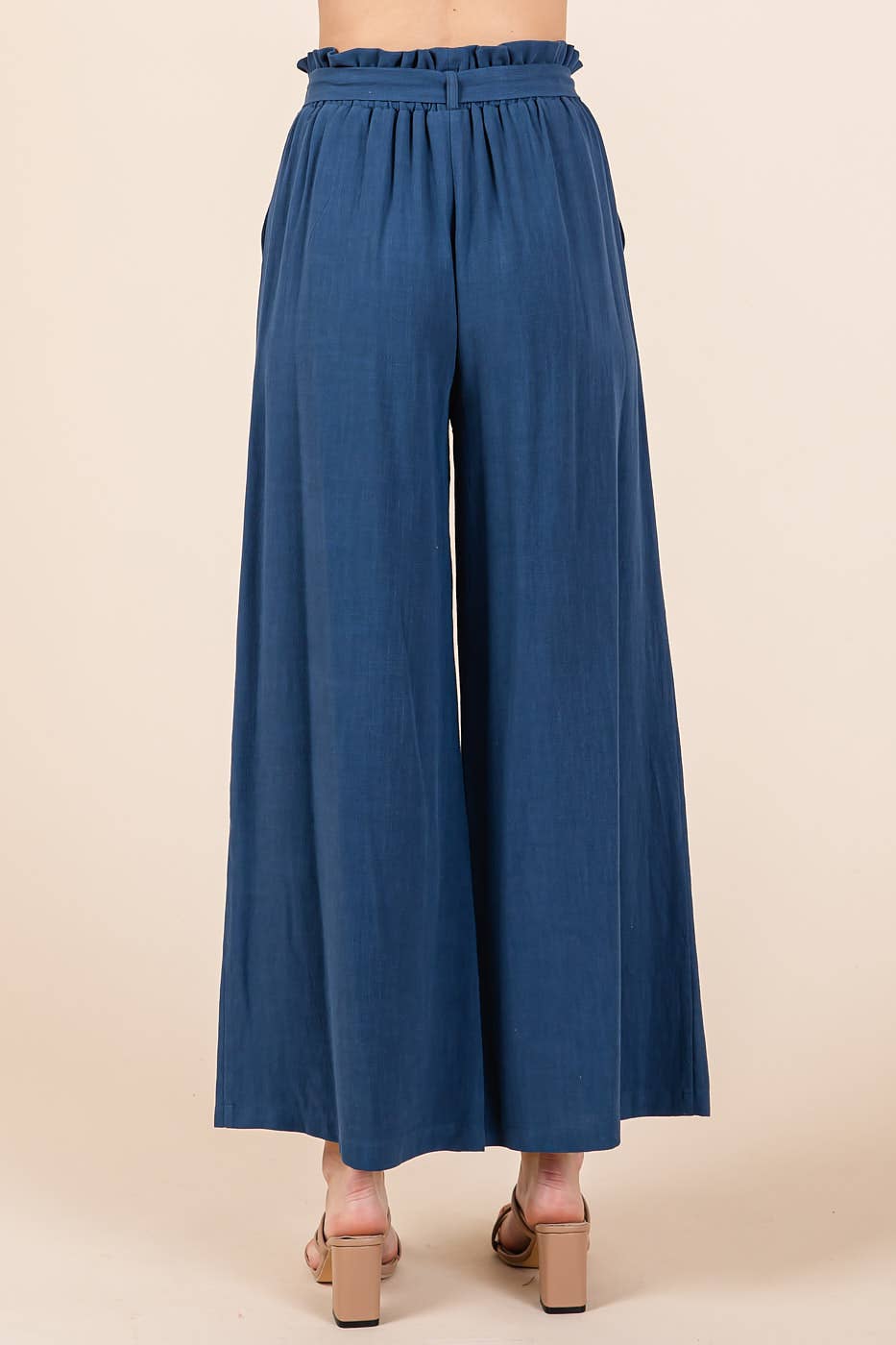 mittoshop - Wholesale Pants - Women's - PAPER BAG TIE DETAIL WIDE LEG PANTS43