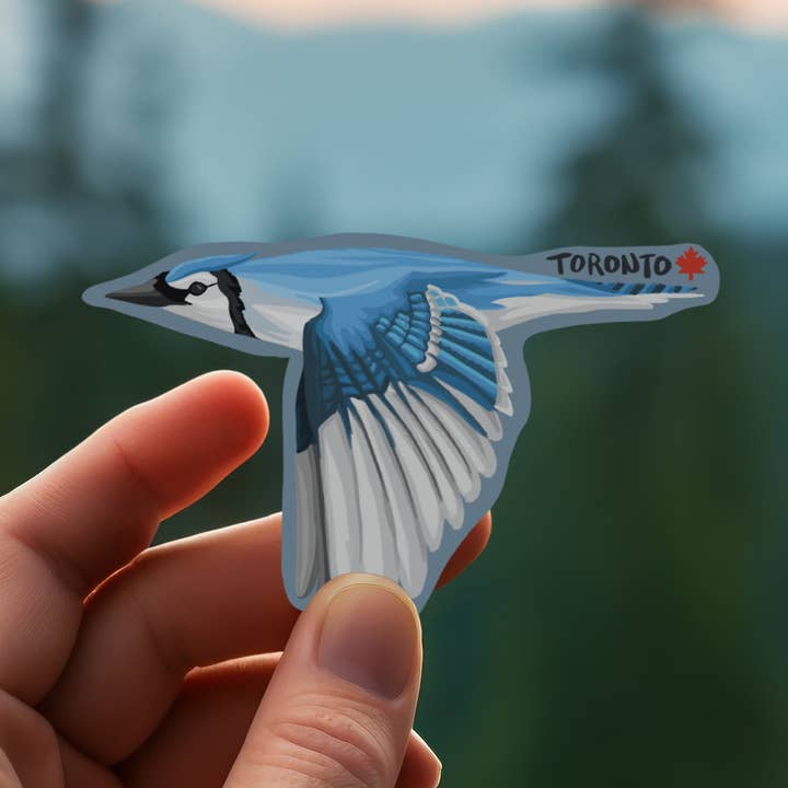 Bygone Art Project - Wholesale Sticker - Blue Jay Sticker | Bird, Canada, Toronto, Baseball2