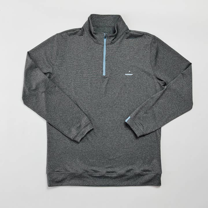 1/4 Zip Pullover Charcoal for wholesale by CATCH + CLUB