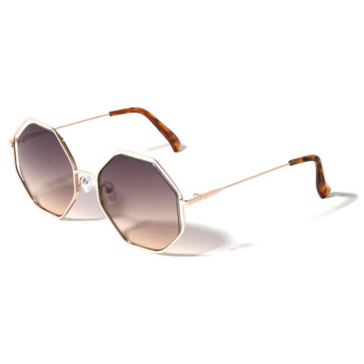 Solglasögon med metallisk oktagonal båge m10604 för wholesale av Sunrayzz Imports