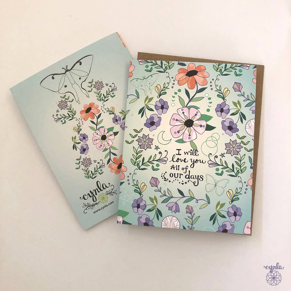 Cynla - Vente Cartes de Saint-Valentin - Carte de vœux Our Days Love - Carte de Saint-Valentin5