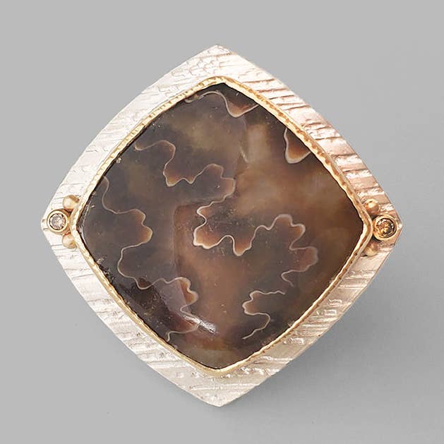 One of a Kind Statement Autumn Ring for wholesale by McKenzie Mendel Jewelry