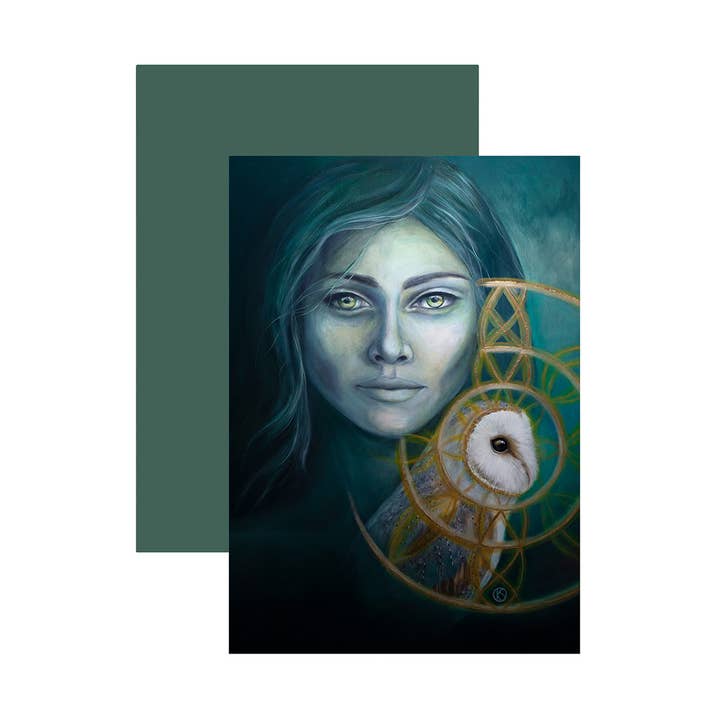 'Alba' dubbele postkaart voor wholesale door Reflection of a Soul